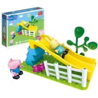 邦宝 大颗粒过家家塑料拼插积木场景小猪佩奇玩具屋家庭套装娃娃公仔玩偶粉红猪小妹乔治送男女孩生日