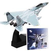 正版1:100全金属合金猛禽F22战机军事模型成品静态航空飞机国防展览收藏摆件 1:100F15