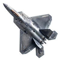 正版1:100全金属合金猛禽F22战机军事模型成品静态航空飞机国防展览收藏摆件 1:100F22
