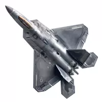 正版1:100全金属合金猛禽F22战机军事模型成品静态航空飞机国防展览收藏摆件 1:100F22