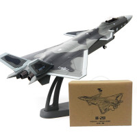 正版1:48歼20隐形战斗机模型合金仿真J20战斗机军事成品仿真摆件航模国防展览收藏礼品 1:100纪念版迷彩