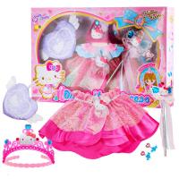HelloKitty凯蒂猫购物小公主装扮女孩过家家玩具美丽皇冠挎包套装