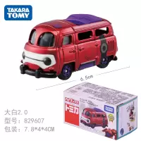 TOMY多美卡迪士尼合金车模大白米奇消防车摩托车警车汽车儿童玩具 大白2.0-829607