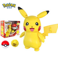 宠物小变形皮卡丘玩具公仔玩偶比卡丘神奇宝贝球精灵球儿童玩具男孩女孩 宝可梦-皮卡丘+精灵球