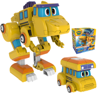 灵动创想邦邦棒棒出动恐龙探险队儿童男孩发声变形霸王龙玩具 迷你变形系列-司皮喏