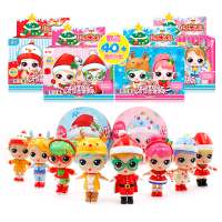 亿奇正版惊喜猜拆乐球变色圣诞特别款公主女孩玩具奇趣蛋电视娃娃 圣诞公主随机发3款[保证不重复]