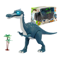 【积木+文具】猪猪侠之恐龙日记玩具变形铁拳虎儿童仿真动物大号侏罗纪三角霸王龙 猪猪侠-似鄂龙【发声发光】【送积木+文具】