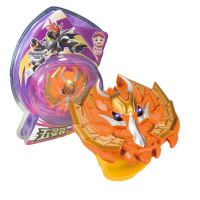 [3礼]猪猪侠裂变五灵锁玩具火焰鹤冰封鹿变身器手表声光武林锁铁拳虎五合一合体五 8830B-火焰鹤(送文具+积木+面具)