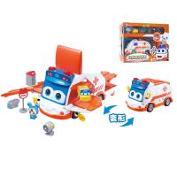 猪猪侠百变校巴场景赛道变形玩具一键变形男孩汽车玩具礼盒装歌德 医生歌德