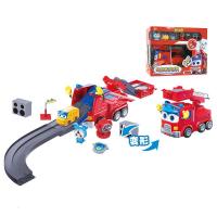 猪猪侠百变校巴场景赛道变形玩具一键变形男孩汽车玩具礼盒装歌德 消防队长歌德