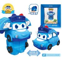 正版百变校巴猪猪侠迷你变形车长歌德套装消防队长警车校车巴士男儿童玩具 迷你变形车-警长歌德[送积木+文具]