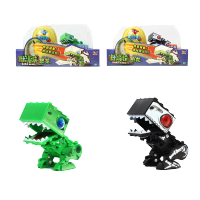 爱动小钻风玩具儿童咔咔魔块恐龙变形积木套装卡卡模块霸王龙翼龙 咔咔魔块霸王龙+化石龙(送积木+文具)