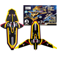 万代闪耀迪迦奥特曼飞机GUTS胜利飞燕1号2雅格第斯作战变形飞船航空母舰队员证合体收藏摆件声光效 53122胜利飞燕2号