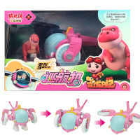 猪猪侠之恐龙日记玩具变形车儿童男孩方程车工程车越野车两栖车时光飞船五合体阿五铁拳虎竞 巡航机机+小霸王龙【赠积木+文具】