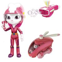 宇宙护卫队2彩虹能量泡泡机电动女孩人偶投影自动玩具 NEW彩虹能量泡泡机+彩虹人偶(6寸)+彩虹机车