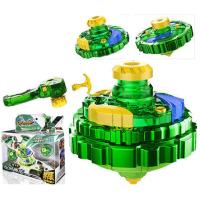 三宝超变战陀陀螺玩具拉线旋转合体二星升级版超能环圣焰红龙男孩双层新款梦幻魔幻 [二星升级版]驭风青龙(送35cm战斗盘)