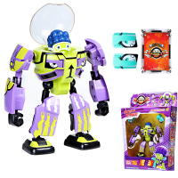 正版蛋蛋小子可动公仔爆能机甲王玩具爆丸变形机器人男孩全套派奇莱迪朱古丽儿童生日女孩 1323可动公仔-蓝波[送积木]