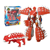 心奇爆龙战车2之机甲战龙恐龙战士变形烈焰霸王龙玩具传说龙王剑暴龙战车新奇暴力恐龙蛋男孩儿童变 豪华款巨盾甲龙(含兑换卡)