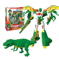 心奇爆龙战车2之机甲战龙恐龙战士变形烈焰霸王龙玩具传说龙王剑暴龙战车新奇暴力恐龙蛋男孩儿童 豪华款烈焰霸王龙(含兑换卡)