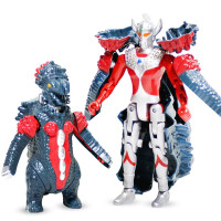 正版授权庄臣咸蛋超人2变形怪兽变身机甲奥特曼玩具男孩儿童艾斯宇宙赛文泰罗套装5合体 变形怪兽奥特曼-泰罗VS贝劳克恩