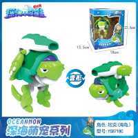 猪猪侠之深海萌宠海洋动物变形机器人套装合体鲸鲨鱼儿童玩具男孩 深海萌宠系列-坦克