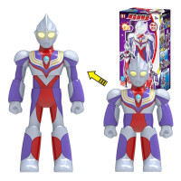 灵动创想儿童奥特曼玩偶罗布欧布公仔玩具捷德迪迦银河战士人偶装备套装奥特之力巴尔坦 超变系列-迪迦奥特曼(复合型)0101