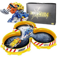 激甲决斗战车霹雳流星末日战斧裂空雷戟奥迪双钻儿童男孩玩具 亲子决斗套装661302