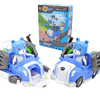 正版特工浣影丛林森林特工队变形机器人合体金刚机甲玩具男孩全套 智创越野-蓝方包