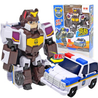 正版庄臣正义救援队玩具托雷童童哈莫施恩全套变形机器人儿童警车玩具男孩 变形机器人[哈莫]
