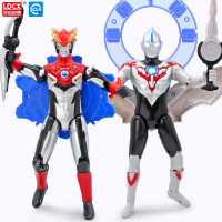 灵动创想正版捷德欧布艾克斯罗布奥特曼迪迦怪兽人偶玩具变形组合 [变形合体]罗索(烈火形态)+欧布(重生形态)