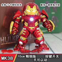 [199-20]兼容乐高复仇者联盟4灭霸美国队长蜘蛛侠蚁人死侍毒液Q版钢铁侠模型六一儿童节 反浩克10CM