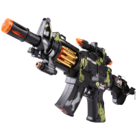 儿童宝宝电动玩具投影声光音乐男孩女孩2-3-5-6岁冲锋 经典M4冲锋枪(长37厘米)