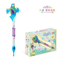 叶罗丽宝石盒子女孩发光玩具孔雀冰灵公主花蕾城堡圣殿冰晶宫 孔雀-翎吻宝杖