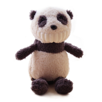 微笑大牙玩偶公仔呲牙猪恐龙毛绒玩具布娃娃女生可爱丑萌抱着睡觉 熊猫 小号[全长约28cm]