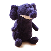 微笑大牙玩偶公仔呲牙猪恐龙毛绒玩具布娃娃女生可爱丑萌抱着睡觉 大象 中号[全长约40cm]