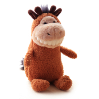 微笑大牙玩偶公仔呲牙猪恐龙毛绒玩具布娃娃女生可爱丑萌抱着睡觉 鹿 中号[全长约40cm]