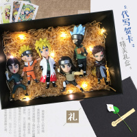 火影忍者手办 Q版鸣人卡卡西佐助公仔 模型 手办摆件全套 四代火影篇6款(带底座) 只要公仔(自己收藏)送赠品