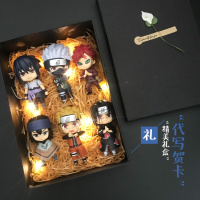 火影忍者手办 Q版鸣人卡卡西佐助公仔 模型 手办摆件全套 火影Q版6款(带底座) 只要公仔(自己收藏)送赠品