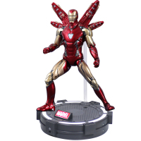 中动玩具漫威手办钢铁侠复仇者联盟蜘蛛侠美国队长雷神浩克惊奇队长手办玩具 【新品推荐】18厘米MK85钢铁侠+发光底座