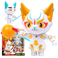 京剧猫3玩具公仔套装 乘风破浪变形模型白糖小青大飞武崧玩偶 京剧猫变形机器人-白糖