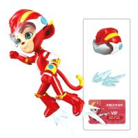 宇宙护卫队玩具男孩变形机车套装风暴闪电彩虹公仔玩偶套装男孩女孩玩具1 大号6寸超可动闪电公仔52002