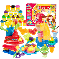 杰思创 彩泥粘土玩具橡皮泥儿童手工制作DIY玩具工具模具套装太空泥沙 美食套装994