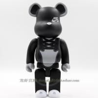 BEARBRICK积木熊暴力熊 X 耐克SB 潮流玩具模型手办公仔 玩具摆件 黑 高约28厘米