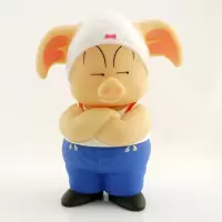 动漫七龙珠手办模型炒饭求爱猪饺子人偶公仔玩具摆件生日男生 内裤猪(蓝裤) 高约15cm,盒装