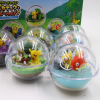 口袋公仔 宠物小精灵 宝可梦精灵球 场景摆件 皮卡丘手办模型 精灵球(黄盒) 祖国版,精灵球直径约6.5cm