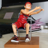 灌篮高手手办 樱木花道公仔 抱安西教练 场景人偶摆件模型 二次元 樱木花道 高约19cm