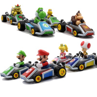 超级玛丽奥公仔玩具奥德赛回力车卡丁车赛小车摆件手办模型全套装