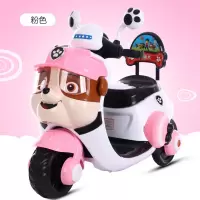 新款儿童玩具车可坐人电动摩托车1-2-3-4-5岁男女宝宝三轮车大号电瓶车充电动玩具车 粉色双驱大电瓶+遥控+早教usb