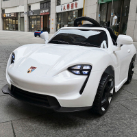 婴儿童电动车四轮可坐1-2-3-4-5岁遥控汽车摇摆带灯光音乐童车宝宝玩具车可坐人 白色双驱[自驾+遥控+摇摆]