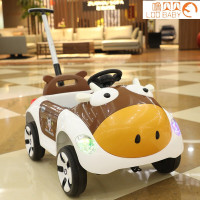 儿童电动车遥控可坐人推杆四轮玩具汽车双驱1-3岁男女孩宝宝童车